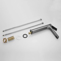 Смеситель для раковины Shevanik S8311T, вороненая сталь, gunmetal