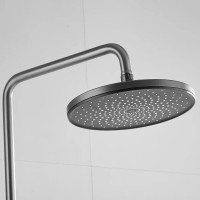 Душевая система Shevanik S8336T, вороненая сталь, gunmetal