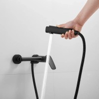 Гигиенический душ Shevanik S8505H-1, со смесителем, цвет черный матовый