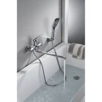 Смеситель для ванны и душа Shevanik S8522, с душевым гарнитуром, цвет хром
