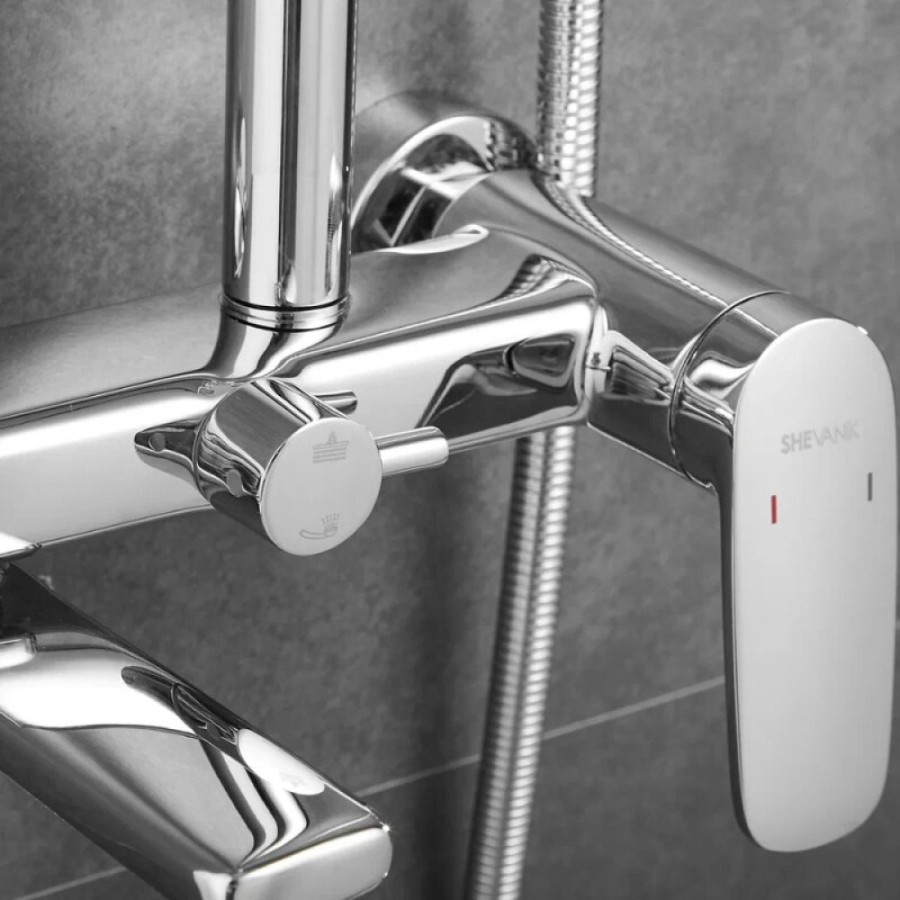 Душевая система Shevanik S8536, цвет хром