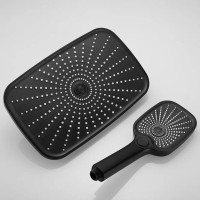 Душевая система Shevanik S8536H, цвет черный матовый