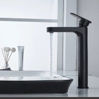 Смеситель для раковины Shevanik S8711H, цвет черный матовый