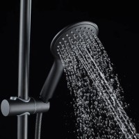 Душевая система Shevanik S8736H, цвет черный матовый