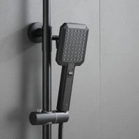 Душевая система Shevanik S8836H, цвет черный матовый