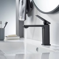 Смеситель для раковины Shevanik S8901H-1, цвет черный матовый