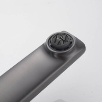 Смеситель для раковины Shevanik S8901T-1, цвет вороненая сталь, gunmetal
