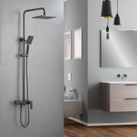 Душевая система Shevanik S8936H, цвет черный матовый