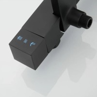 Душевая система Shevanik S8936H, цвет черный матовый