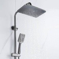 Душевая система Shevanik S8936T, цвет вороненая сталь, gunmetal