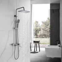 Душевая система Shevanik S8936T, цвет вороненая сталь, gunmetal