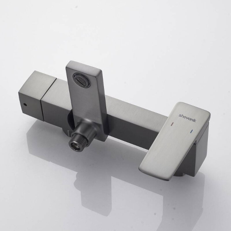 Душевая система Shevanik S8936T, цвет вороненая сталь, gunmetal