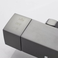 Душевая система Shevanik S8936T, цвет вороненая сталь, gunmetal