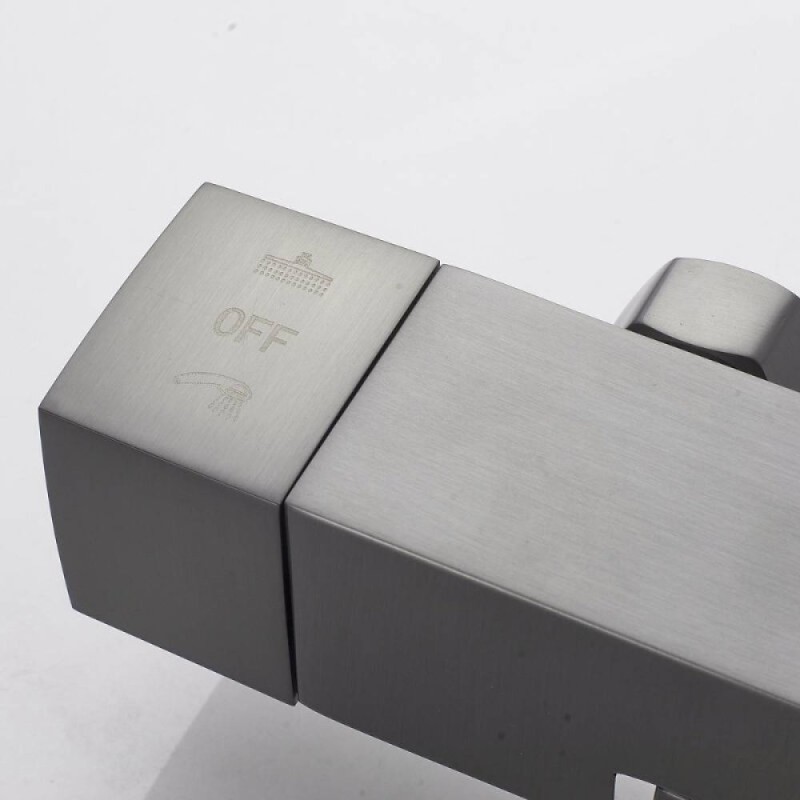 Душевая система Shevanik S8936T, цвет вороненая сталь, gunmetal