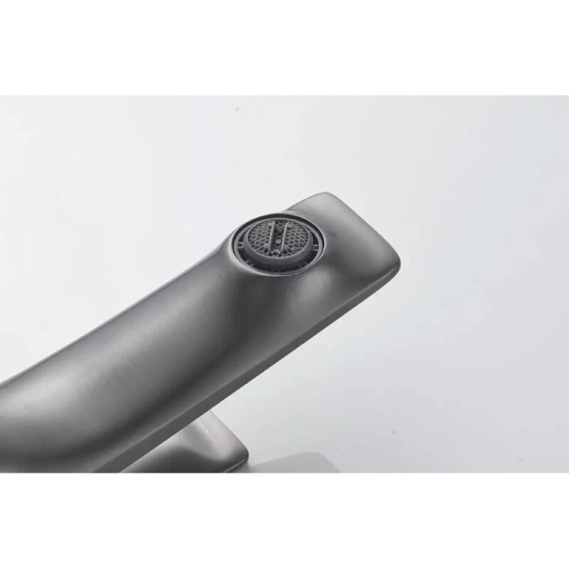 Смеситель для раковины Shevanik S9101T, вороненая сталь, gunmetal