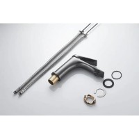 Смеситель для раковины Shevanik S9101T, вороненая сталь, gunmetal