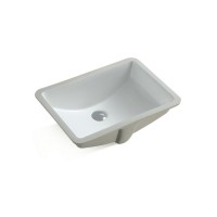 BOND S96-530 Раковина встраиваемая под столешницу 53х37,5х20см прямоугольная белая с переливом
