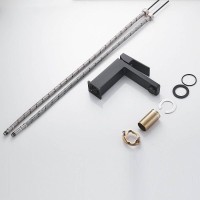 Смеситель для раковины Shevanik S9601H, цвет черный матовый