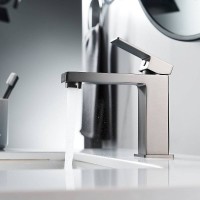 Смеситель для раковины Shevanik S9601T, вороненая сталь, gunmetal