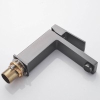 Смеситель для раковины Shevanik S9601T, вороненая сталь, gunmetal