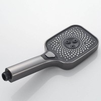 Смеситель для ванны и душа Shevanik S9602T, с душевым гарнитуром, вороненая сталь, gunmetal