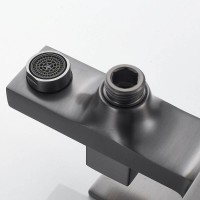 Смеситель для ванны и душа Shevanik S9602T, с душевым гарнитуром, вороненая сталь, gunmetal