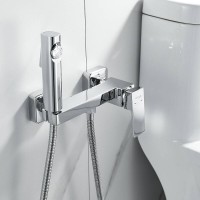 Гигиенический душ Shevanik S9605-1, со смесителем, цвет хром
