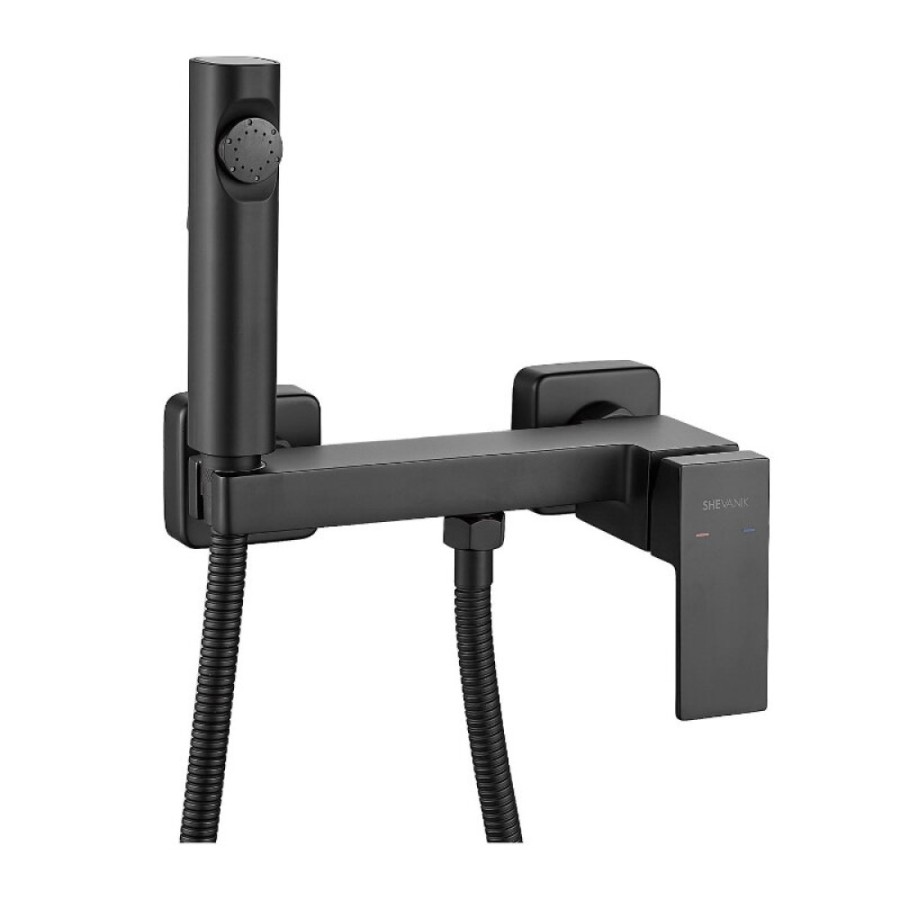 Гигиенический душ Shevanik S9605H-1, со смесителем, цвет черный матовый
