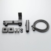 Гигиенический душ Shevanik, S9605T-1, со смесителем, вороненая сталь, gunmetal