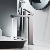 Смеситель для раковины Shevanik S9611T, вороненая сталь, gunmetal