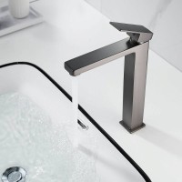 Смеситель для раковины Shevanik S9611T, вороненая сталь, gunmetal