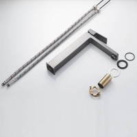 Смеситель для раковины Shevanik S9611T, вороненая сталь, gunmetal