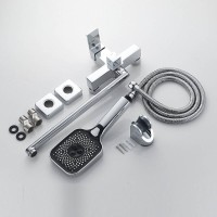 Смеситель для ванны и душа Shevanik S9622, с душевым гарнитуром, цвет хром