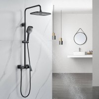 Душевая система Shevanik S9636H, цвет черный матовый