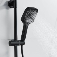 Душевая система Shevanik S9636H, цвет черный матовый