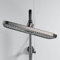 Душевая система Shevanik S9636T, вороненая сталь, gunmetal