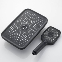 Душевая система Shevanik S9636T, вороненая сталь, gunmetal