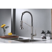 Смеситель для кухонной мойки Shevanik S963L, с гибким изливом, цвет черный/сатин