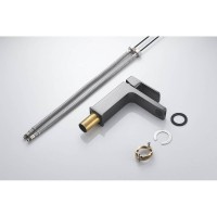 Смеситель для раковины Shevanik S9701T, вороненая сталь, gunmetal