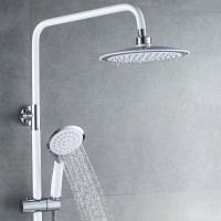 Душевая система Shevanik S9836F, цвет хром/белый