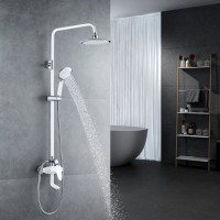 Душевая система Shevanik S9836F, цвет хром/белый