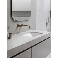 BOND S99-500 Раковина встраиваемая под столешницу 50,5*40*18,5см прямоугольная белая с переливом