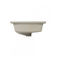 BOND S99-500 Раковина встраиваемая под столешницу 50,5*40*18,5см прямоугольная белая с переливом
