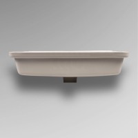 BOND S99-600 Раковина встраиваемая под столешницу 60,5*40*18,5см прямоугольная белая с переливом