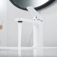 Смеситель для раковины Shevanik S9901C, цвет белый