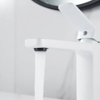 Смеситель для раковины Shevanik S9901C, цвет белый