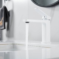 Смеситель для раковины Shevanik S9901C, цвет белый
