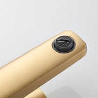 Смеситель для раковины Shevanik S9901G, цвет золотой сатин