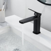 Смеситель для раковины Shevanik S9901H, цвет черный матовый