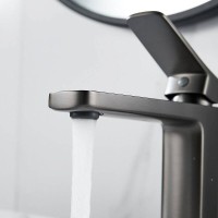 Смеситель для раковины Shevanik S9901T, вороненая сталь, gunmetal